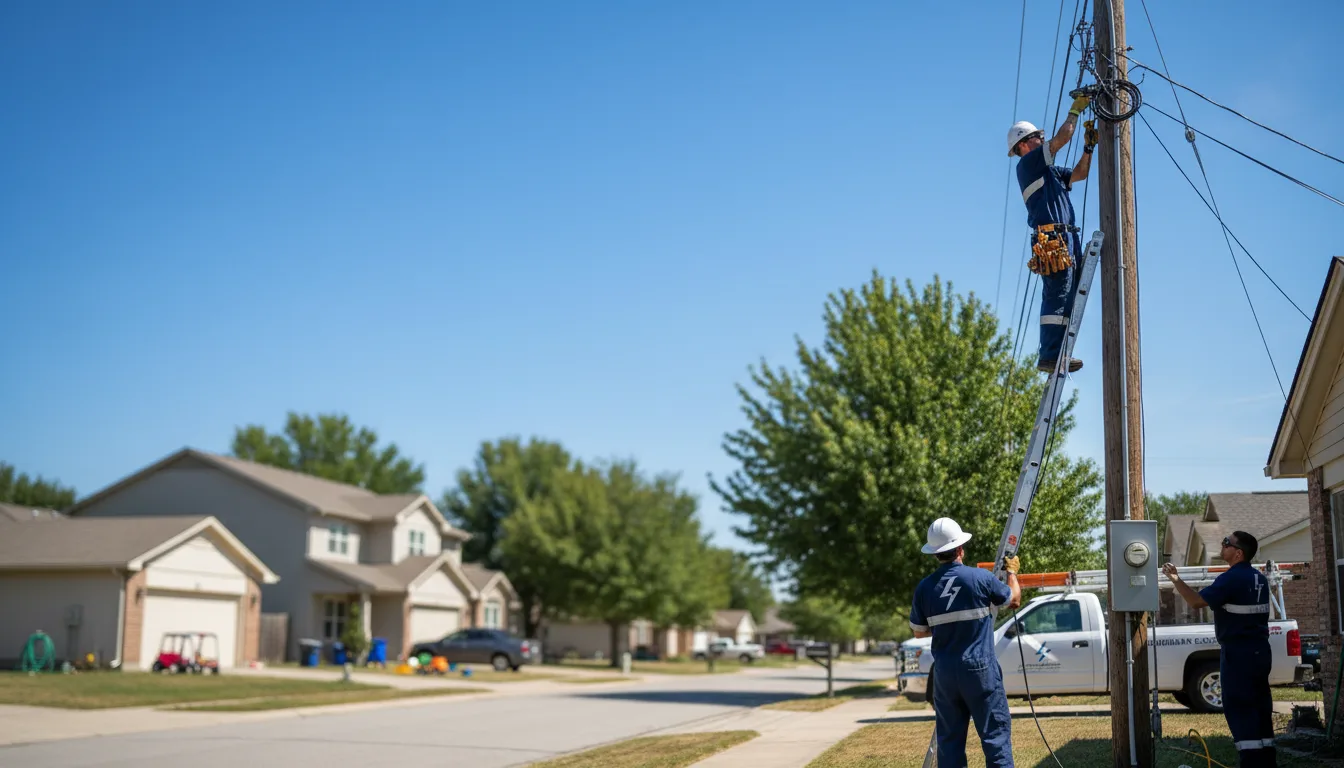 Residential electrician providing installation services in Jackson, WI